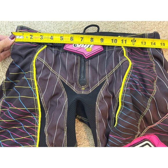 Shift by Fox Racing Motocross Pants Women’s Size 6 Leather Patch Black Pink - Picture 8 of 16